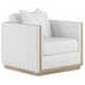 Cassat Channeled White Living Room Set