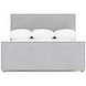 Sawyer Gray Upholstered King Panel Bed