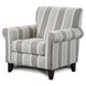 Grande Mist Blue and Gray Upholstered Accent Chair
