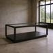 Glaze Onyx Rectangular Glass Top Occassional Table Set