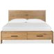 Davenport Rustic Caramel King Storage Panel Bed