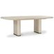 Brigitte Beige 110" Extendable Rectangular Dining Table