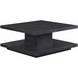 Canyon Black Square Cocktail Table with Casters