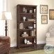 Key West Bing Cherry Tall 5 Shelf Bookcase