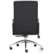 Patterson Black Polished Stainless Steel Office Chair