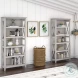 Key West Linen White Oak 2 Piece Bookcase Set