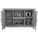 Key West Cape Cod Grey Accent Cabinet with Doors
