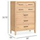Somerset Butternut 5 Drawer Chest