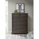 Hickory Creek Brown Velvet 6 Drawer Chest