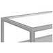 Glaze Vintage Blue Rectangular Glass Top Cocktail Table