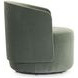 Crosby Green Upholstered Swivel Accent Chair