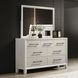 Ballard White Rectangular Dresser Mirror