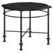 Atrium Black Round Granite Top Chairside Table