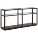 Glaze Cola Rectangular Glass Top Occassional Table Set