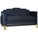 Empire Black 59" Loveseat with LED