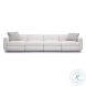 Perry Cream Chenille Modular Long Sofa