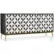Melange Black And White Renee Credenza