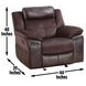 Pueblo Brown Manual Reclining Chair
