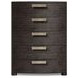 Geneve Brown Tall 5 Drawer Chest