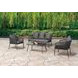 Myesha Dark Gray and Light Gray 4 Piece 39" Outdoor Conversation Set