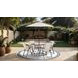 Fallone Beige 6 Piece Outdoor Dining Set