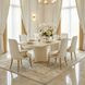 La Terrazza Creamy Pearl 141" Extendable Rectangular Dining Table