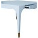 Lacey Light Blue Square Game Table with 2 Drawers