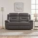 Laconia Dark Gray Double Power Reclining Loveseat