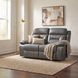 Laconia Dark Gray Double Power Reclining Loveseat