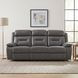 Laconia Dark Gray Double Power Reclining Sofa