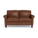 Lachlan Pecan Leather 60" Loveseat