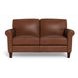 Lachlan Pecan Leather Living Room Set