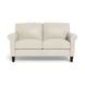 Lachlan Vanilla Leather 60" Loveseat