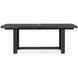 Plum Creek Ravenwood Black 104" Extendable Rectangular Dining Table