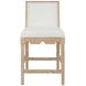 Lanister Brown and Cream Performance Fabric Counter Height Stool