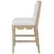Lanister Brown and Cream Performance Fabric Counter Height Stool