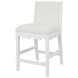 Lanister Matte White Performance Fabric Counter Height Stool
