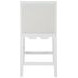 Lanister Matte White Performance Fabric Counter Height Stool