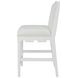 Lanister Matte White Performance Fabric Counter Height Stool
