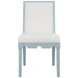 Lanister Matte Light Blue Performance Fabric Dining Chair