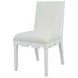 Lanister Matte White Lacquer Performance Fabric Dining Chair