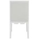 Lanister Matte White Lacquer Performance Fabric Dining Chair