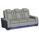 Niven Cement and Charcoal 88" Power Reclining Sofa with USB Charging