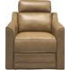 Lara Hillwood Toffee Leather Dual Power Recliner with Power Tilt Headrest and USB Charging
