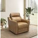 Lara Hillwood Toffee Leather Dual Power Recliner with Power Tilt Headrest and USB Charging
