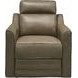 Lara Silk Elephant Leather Dual Power Recliner with Power Tilt Headrest and USB Charging