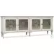 Melange White Four Door Credenza