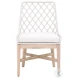 Lattis White Performance Fabric Outdoor Dining Chair