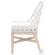 Lattis White Performance Fabric Outdoor Dining Chair