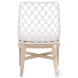 Lattis White Performance Fabric Outdoor Dining Chair